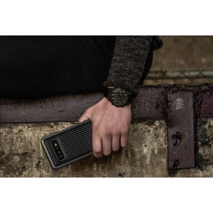 Buy X-Doria Defense Lux - Aluminum Case for Samsung Galaxy S10e (Drop test 3m) (Black Carbon Fiber) - XDR003BLK - {ean13} - Home Screen Store Europe