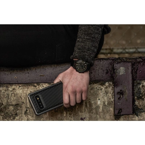 Buy X-Doria Defense Lux - Aluminum Case for Samsung Galaxy S10e (Drop test 3m) (Black Carbon Fiber) - XDR003BLK - {ean13} - Home Screen Store Europe