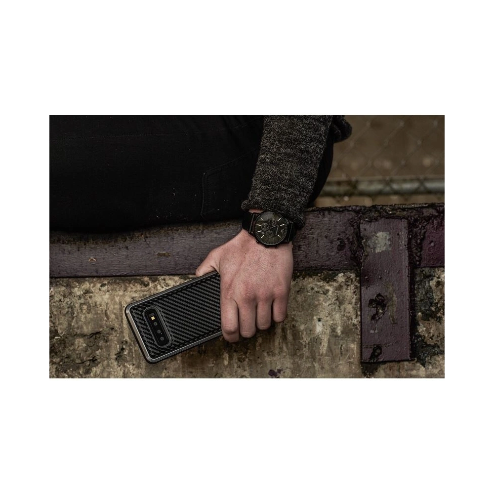 Etui aluminiowe X-Doria Defense Lux Samsung Galaxy S10e (Drop test 3m) (Black Carbon Fiber)