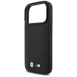 Etui BMW M Quilted Logo MagSafe do Apple iPhone 17 Pro czarny