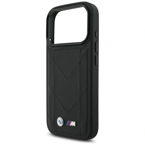 Etui BMW M Quilted Logo MagSafe do Apple iPhone 17 Pro czarny