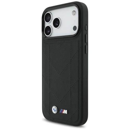 Etui BMW M Quilted Logo MagSafe do Apple iPhone 17 Pro Max czarny