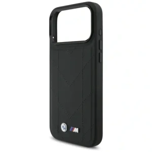 Etui BMW M Quilted Logo MagSafe do Apple iPhone 17 Pro Max czarny