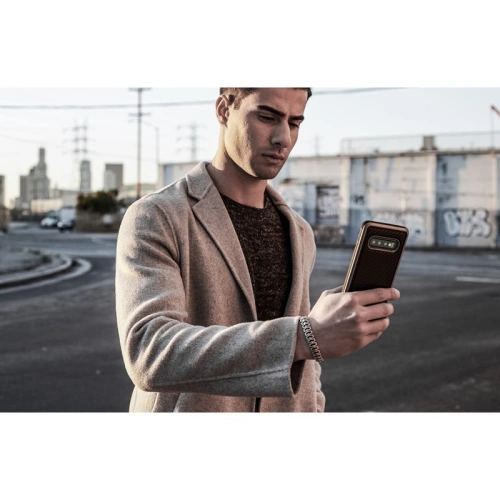 Buy X-Doria Defense Lux - Aluminum Case for Samsung Galaxy S10e (Drop test 3m) (Black Carbon Fiber) - XDR003BLK - {ean13} - Home Screen Store Europe