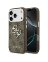 Etui Guess 4G Big 4G Classic Logo do Apple iPhone 17 Pro brązowy srebrny