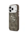 Etui Guess 4G Big 4G Classic Logo do Apple iPhone 17 Pro brązowy srebrny