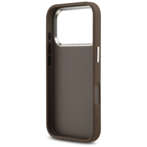 Etui Guess 4G Big 4G Classic Logo do Apple iPhone 17 Pro brązowy srebrny