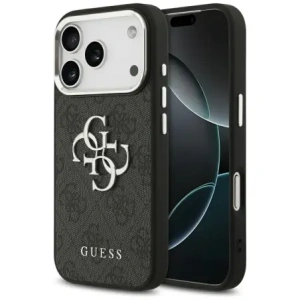 Etui Guess 4G Big 4G Classic Logo do Apple iPhone 17 Pro czarny srebrny