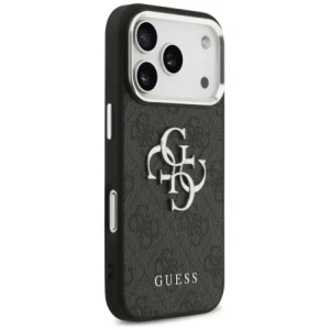 Etui Guess 4G Big 4G Classic Logo do Apple iPhone 17 Pro czarny srebrny