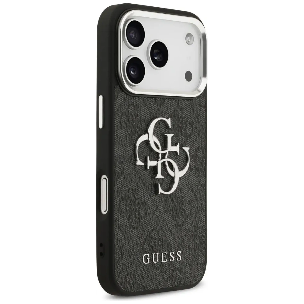 Etui Guess 4G Big 4G Classic Logo do Apple iPhone 17 Pro czarny srebrny