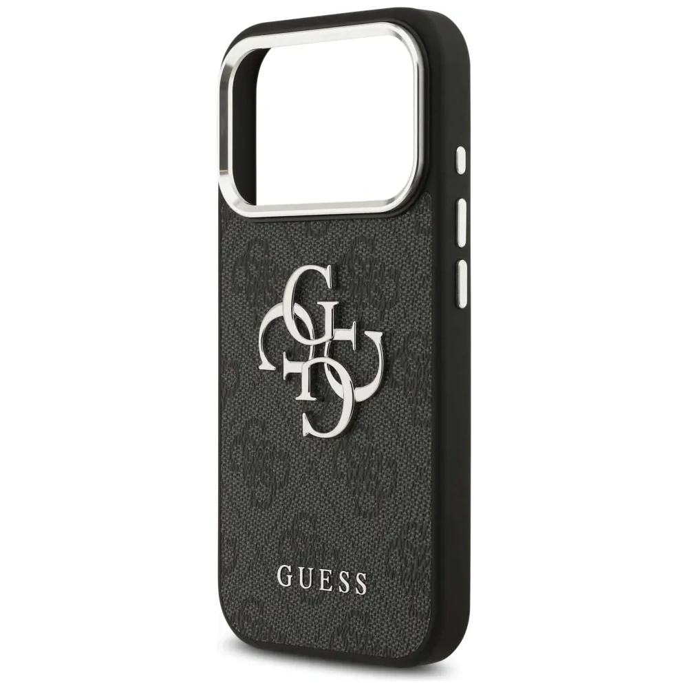 Etui Guess 4G Big 4G Classic Logo do Apple iPhone 17 Pro czarny srebrny