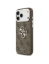 Etui Guess 4G Big 4G Classic Logo do Apple iPhone 17 Pro Max brązowy srebrny