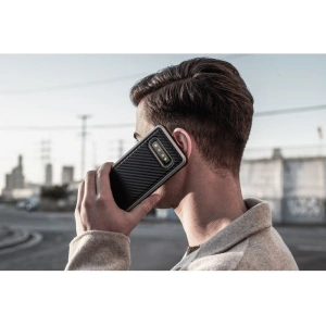 Buy X-Doria Defense Lux - Aluminum Case for Samsung Galaxy S10e (Drop test 3m) (Black Carbon Fiber) - XDR003BLK - {ean13} - Home Screen Store Europe