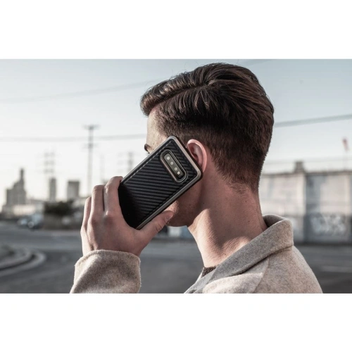 Buy X-Doria Defense Lux - Aluminum Case for Samsung Galaxy S10e (Drop test 3m) (Black Carbon Fiber) - XDR003BLK - {ean13} - Home Screen Store Europe