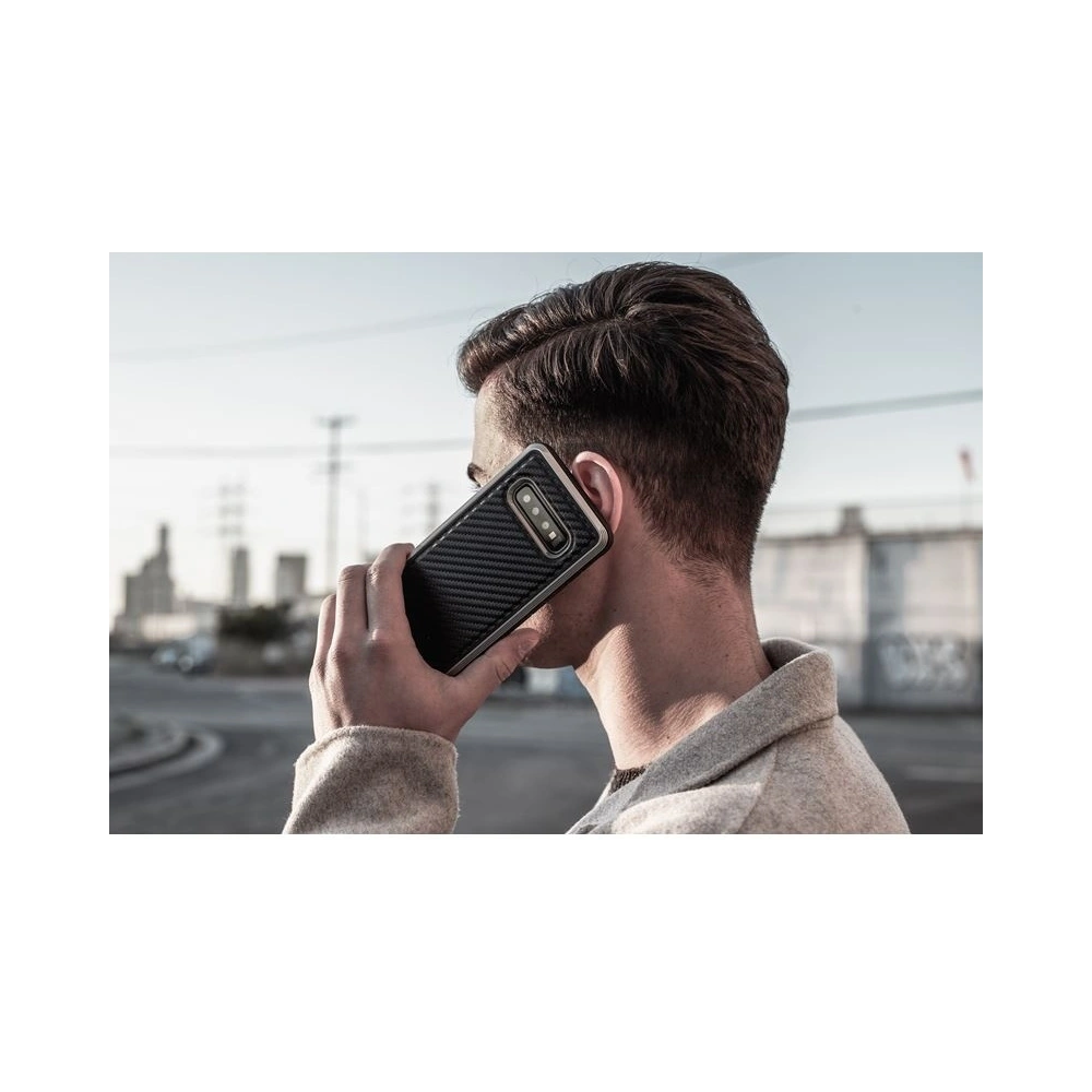 Etui aluminiowe X-Doria Defense Lux Samsung Galaxy S10e (Drop test 3m) (Black Carbon Fiber)