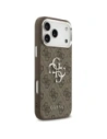 Etui Guess 4G Big 4G Classic Logo do Apple iPhone 17 Pro Max brązowy srebrny