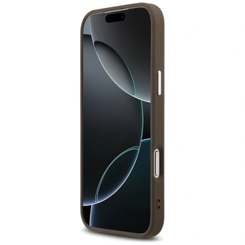 Etui Guess 4G Big 4G Classic Logo do Apple iPhone 17 Pro Max brązowy srebrny