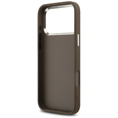 Etui Guess 4G Big 4G Classic Logo do Apple iPhone 17 Pro Max brązowy srebrny