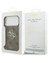 Etui Guess 4G Big 4G Classic Logo do Apple iPhone 17 Pro Max brązowy srebrny