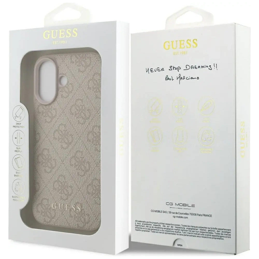Etui Guess 4G Classic do Apple iPhone 17 różowy