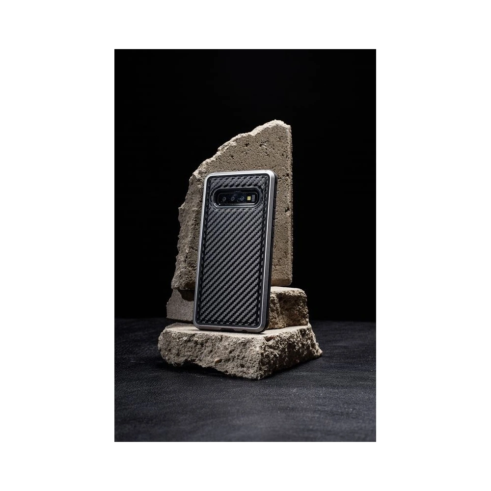 Etui aluminiowe X-Doria Defense Lux Samsung Galaxy S10e (Drop test 3m) (Black Carbon Fiber)