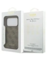 Etui Guess 4G Classic do Apple iPhone 17 Pro brązowy