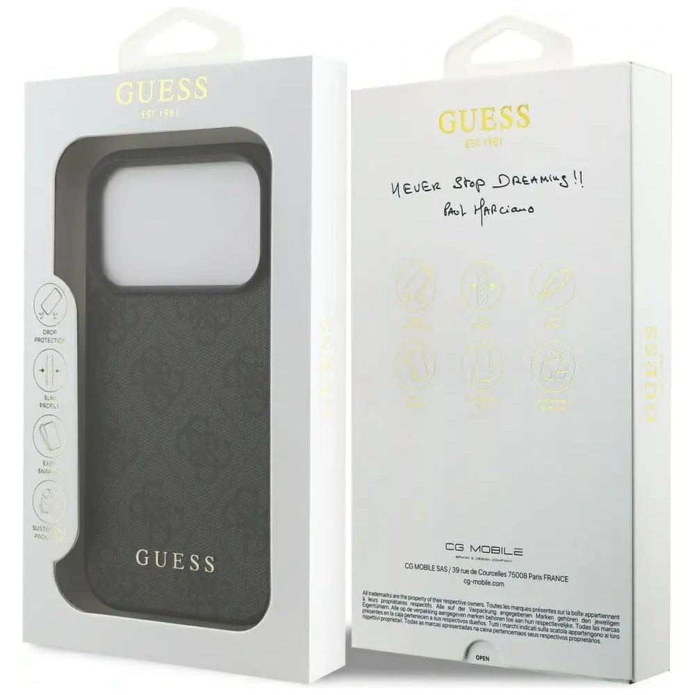 Etui Guess 4G Classic do Apple iPhone 17 Pro czarny