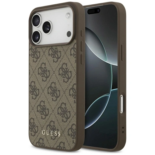 Etui Guess 4G Classic do Apple iPhone 17 Pro Max brązowy
