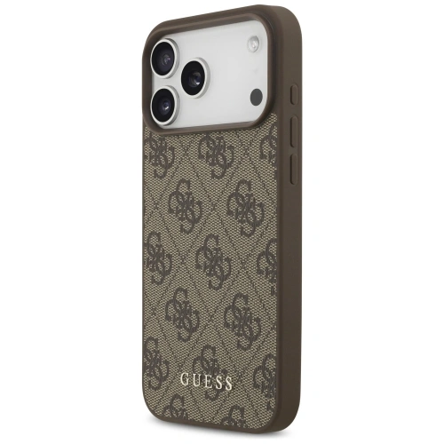 Etui Guess 4G Classic do Apple iPhone 17 Pro Max brązowy