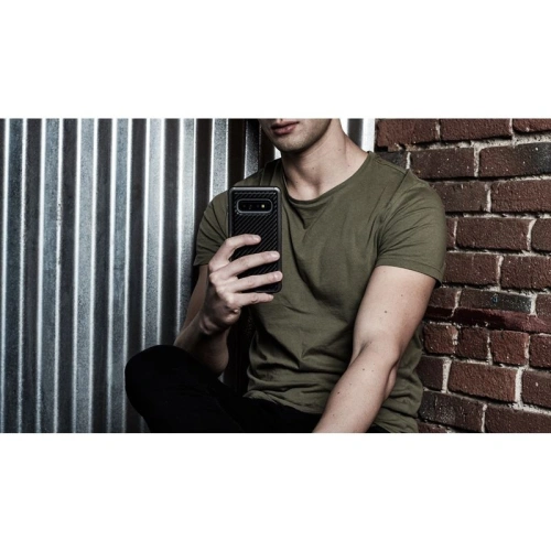 Buy X-Doria Defense Lux - Aluminum Case for Samsung Galaxy S10e (Drop test 3m) (Black Carbon Fiber) - XDR003BLK - {ean13} - Home Screen Store Europe
