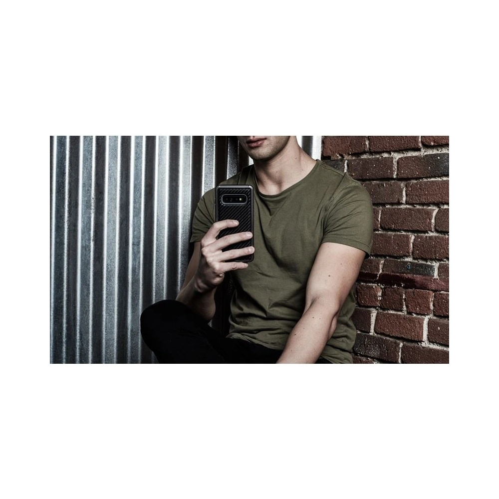 Etui aluminiowe X-Doria Defense Lux Samsung Galaxy S10e (Drop test 3m) (Black Carbon Fiber)