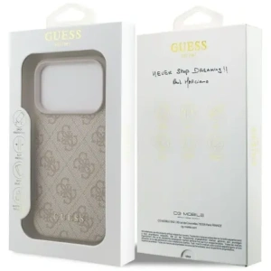 Etui Guess 4G Classic do Apple iPhone 17 Pro różowy