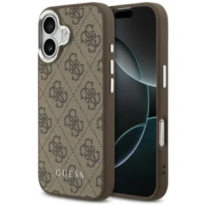 Etui Guess 4G Classic Logo MagSafe do Apple iPhone 17 brązowy