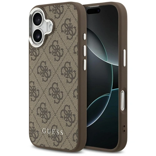 Etui Guess 4G Classic Logo MagSafe do Apple iPhone 17 brązowy