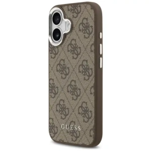 Etui Guess 4G Classic Logo MagSafe do Apple iPhone 17 brązowy