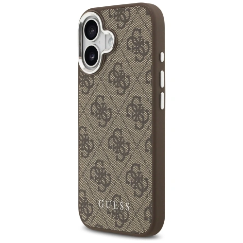 Etui Guess 4G Classic Logo MagSafe do Apple iPhone 17 brązowy