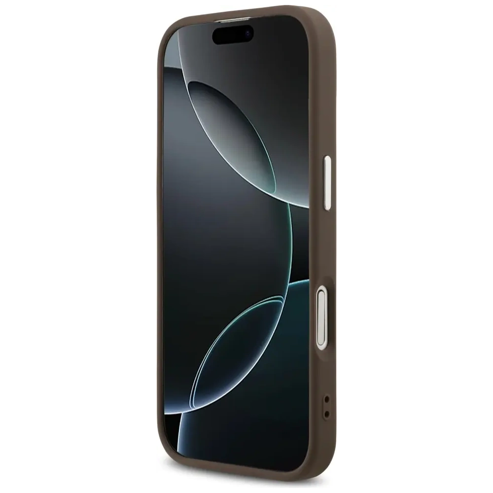 Etui Guess 4G Classic Logo MagSafe do Apple iPhone 17 brązowy