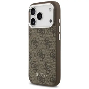Etui Guess 4G Classic Logo MagSafe do Apple iPhone 17 Pro brązowy