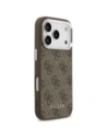 Etui Guess 4G Classic Logo MagSafe do Apple iPhone 17 Pro brązowy