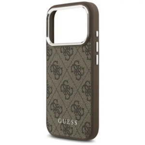 Etui Guess 4G Classic Logo MagSafe do Apple iPhone 17 Pro brązowy