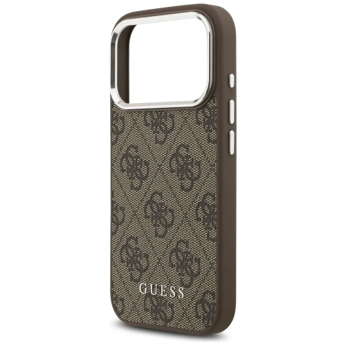 Etui Guess 4G Classic Logo MagSafe do Apple iPhone 17 Pro brązowy