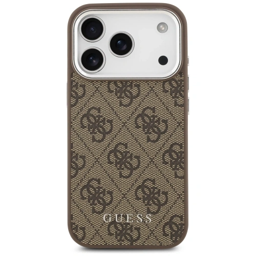 Etui Guess 4G Classic Logo MagSafe do Apple iPhone 17 Pro Max brązowy