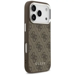 Etui Guess 4G Classic Logo MagSafe do Apple iPhone 17 Pro Max brązowy