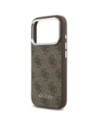 Etui Guess 4G Classic Logo MagSafe do Apple iPhone 17 Pro Max brązowy