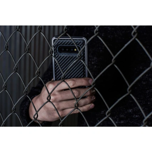 Buy X-Doria Defense Lux - Aluminum Case for Samsung Galaxy S10e (Drop test 3m) (Black Carbon Fiber) - XDR003BLK - {ean13} - Home Screen Store Europe