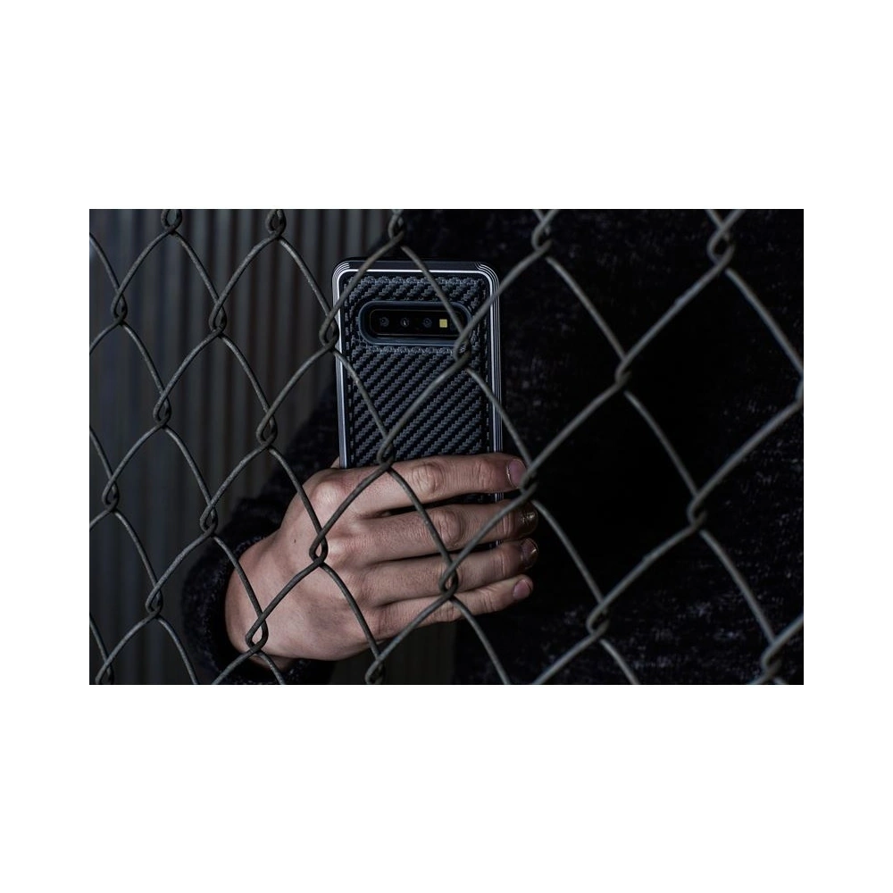 Etui aluminiowe X-Doria Defense Lux Samsung Galaxy S10e (Drop test 3m) (Black Carbon Fiber)