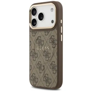 Etui Guess 4G PU Classic Logo MagSafe do Apple iPhone 17 Pro brązowy
