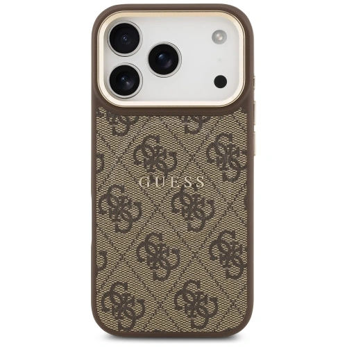 Etui Guess 4G PU Classic Logo MagSafe do Apple iPhone 17 Pro brązowy