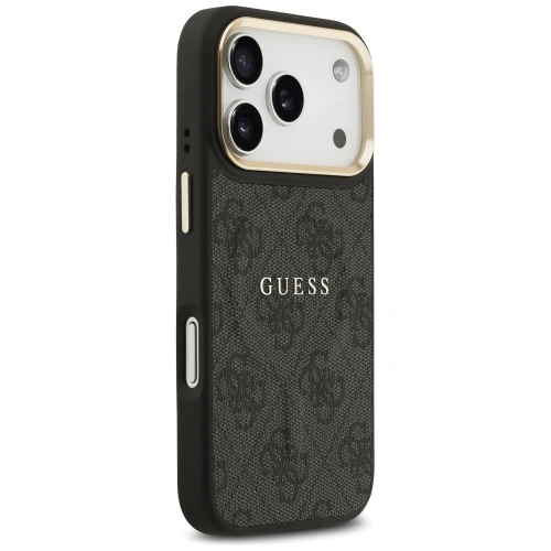 Etui Guess 4G PU Classic Logo MagSafe do Apple iPhone 17 Pro czarny