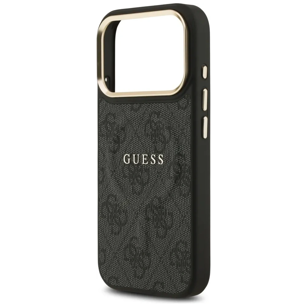 Etui Guess 4G PU Classic Logo MagSafe do Apple iPhone 17 Pro czarny